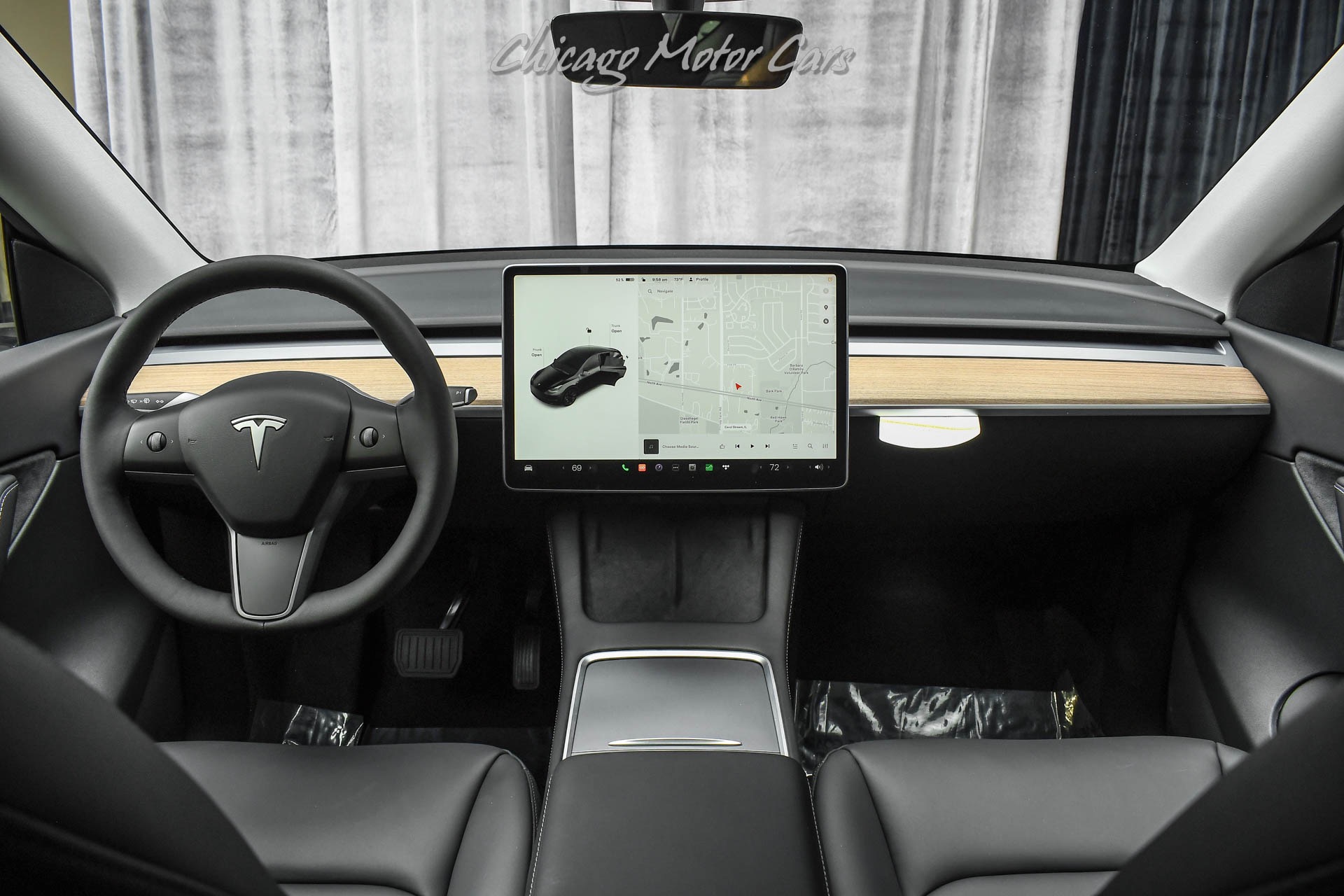 Used-2022-Tesla-Model-Y-Long-Range-AWD-SUV-Solid-Black-Autopilot-Induction-Wheels-ONLY-50-Miles