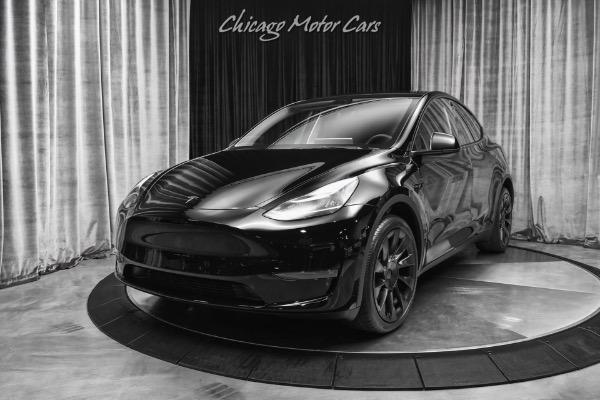 Used-2022-Tesla-Model-Y-Long-Range-AWD-SUV-Solid-Black-Autopilot-Induction-Wheels-ONLY-50-Miles