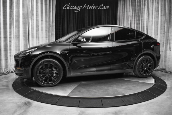 Used 2022 Tesla Model Y Long Range AWD SUV Solid Black! Autopilot! Induction Wheels! ONLY 50 Miles! for sale Sold at Chicago Motor Cars in West Chicago IL 60185 1
