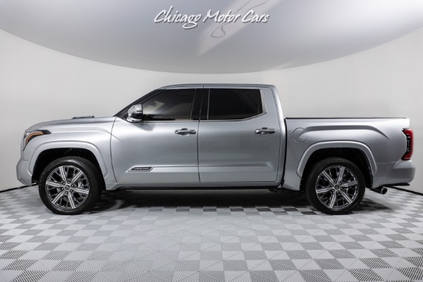 Used 2022 Toyota Tundra Capstone HV CREWMAX 4x4 only 700 miles New Hybrid Technology! Bed Extender! for sale Sold at Chicago Motor Cars in West Chicago IL 60185 2