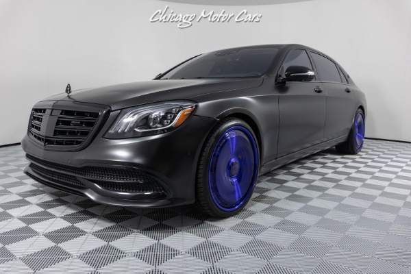 Used 2018 Mercedes-Benz S-Class S650 Maybach Full Stealth PPF Rare Travis Scott Forgiato Wheels Loaded!! for sale Sold at Chicago Motor Cars in West Chicago IL 60185 6