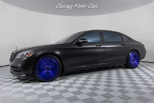 Used 2018 Mercedes-Benz S-Class S650 Maybach Full Stealth PPF Rare Travis Scott Forgiato Wheels Loaded!! for sale Sold at Chicago Motor Cars in West Chicago IL 60185 1