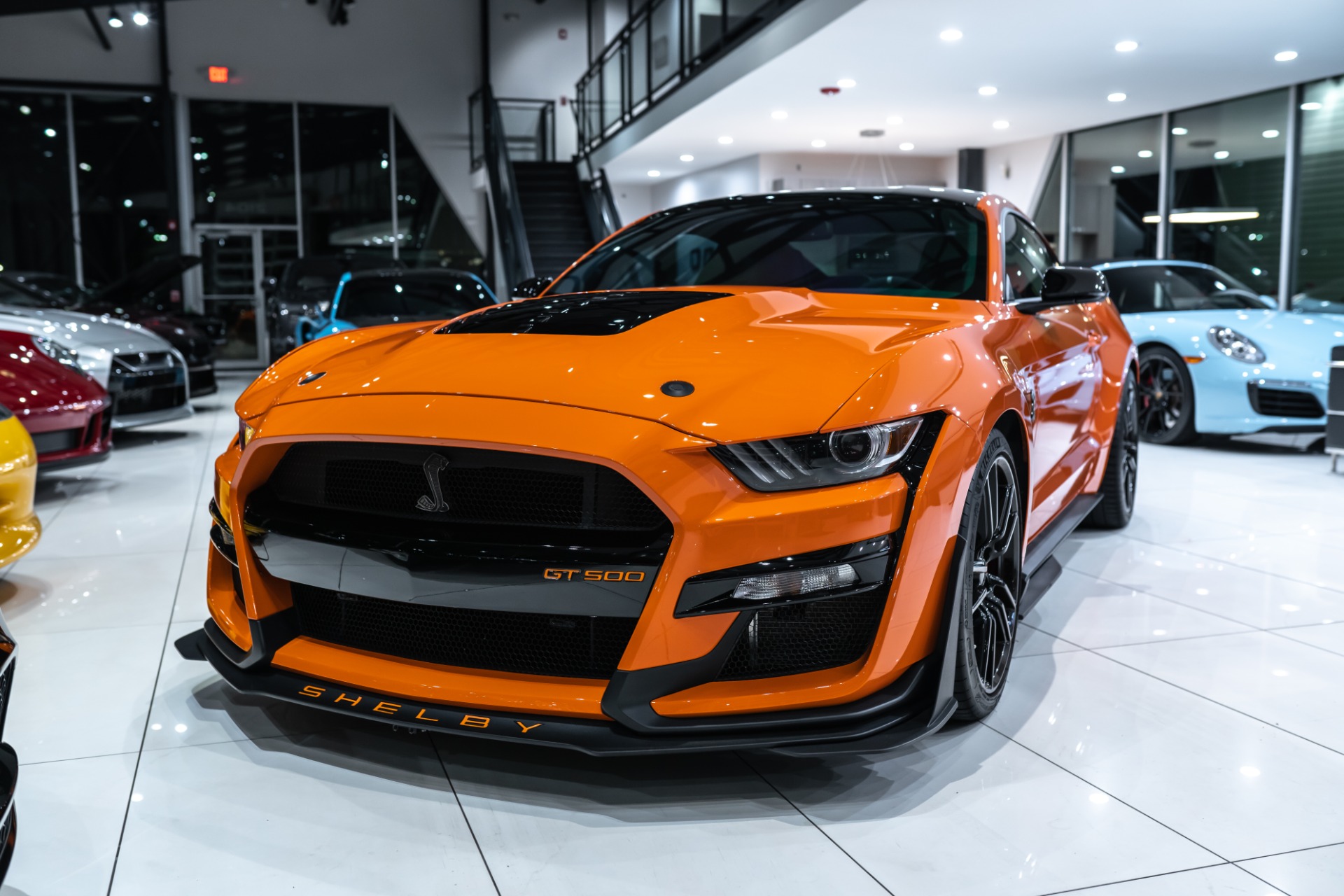 Used-2020-Ford-Mustang-Shelby-GT500-Coupe-Twister-Orange-Tech-Pkg-Handling-Pkg-Recaro-Seats