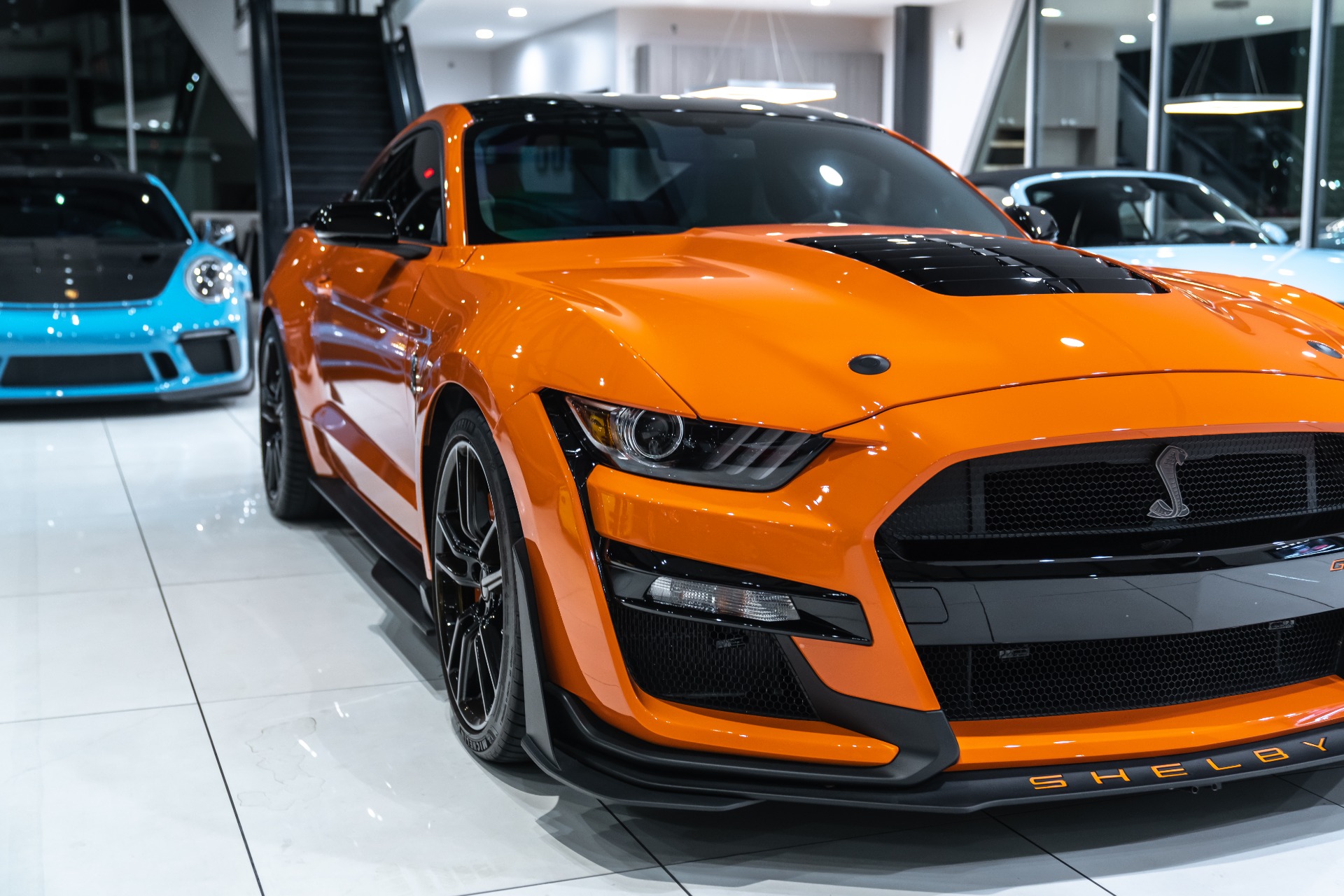 Used-2020-Ford-Mustang-Shelby-GT500-Coupe-Twister-Orange-Tech-Pkg-Handling-Pkg-Recaro-Seats