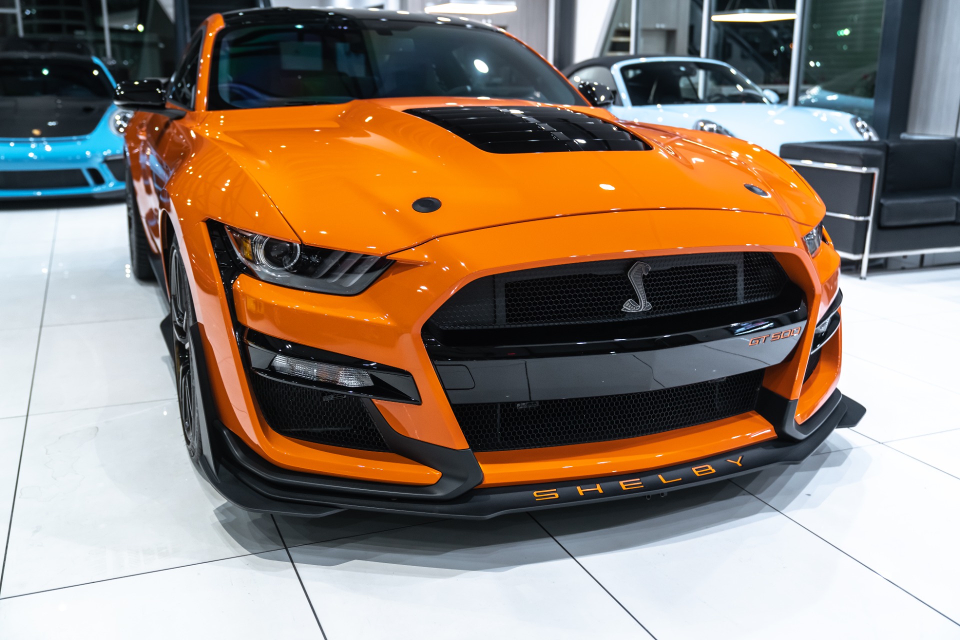 Used-2020-Ford-Mustang-Shelby-GT500-Coupe-Twister-Orange-Tech-Pkg-Handling-Pkg-Recaro-Seats