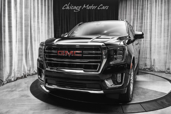 Used 2022 GMC Yukon SLT 4WD SUV LOW Miles! SLT Luxury Pkg! Onyx Black! 3-Row FULL Size! for sale Sold at Chicago Motor Cars in West Chicago IL 60185 2
