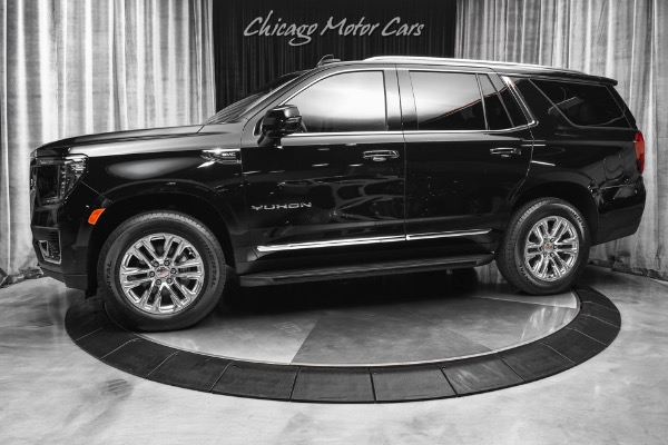 Used 2022 GMC Yukon SLT 4WD SUV LOW Miles! SLT Luxury Pkg! Onyx Black! 3-Row FULL Size! for sale Sold at Chicago Motor Cars in West Chicago IL 60185 1