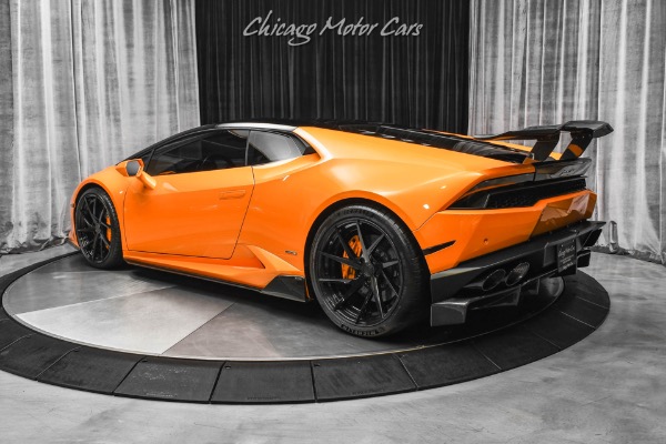 Used 2015 Lamborghini Huracan LP610-4 Coupe Arancio Borealis! Front Lift! Vorsteiner Carbon Fiber! LOADED for sale Sold at Chicago Motor Cars in West Chicago IL 60185 3