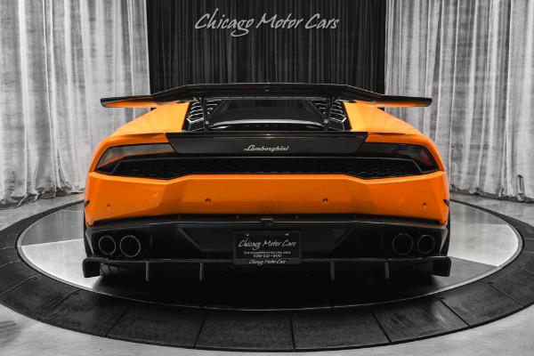 Used 2015 Lamborghini Huracan LP610-4 Coupe Arancio Borealis! Front Lift! Vorsteiner Carbon Fiber! LOADED for sale Sold at Chicago Motor Cars in West Chicago IL 60185 4