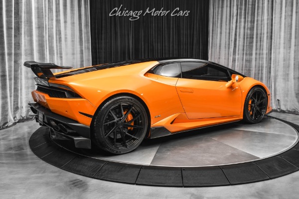 Used 2015 Lamborghini Huracan LP610-4 Coupe Arancio Borealis! Front Lift! Vorsteiner Carbon Fiber! LOADED for sale Sold at Chicago Motor Cars in West Chicago IL 60185 5