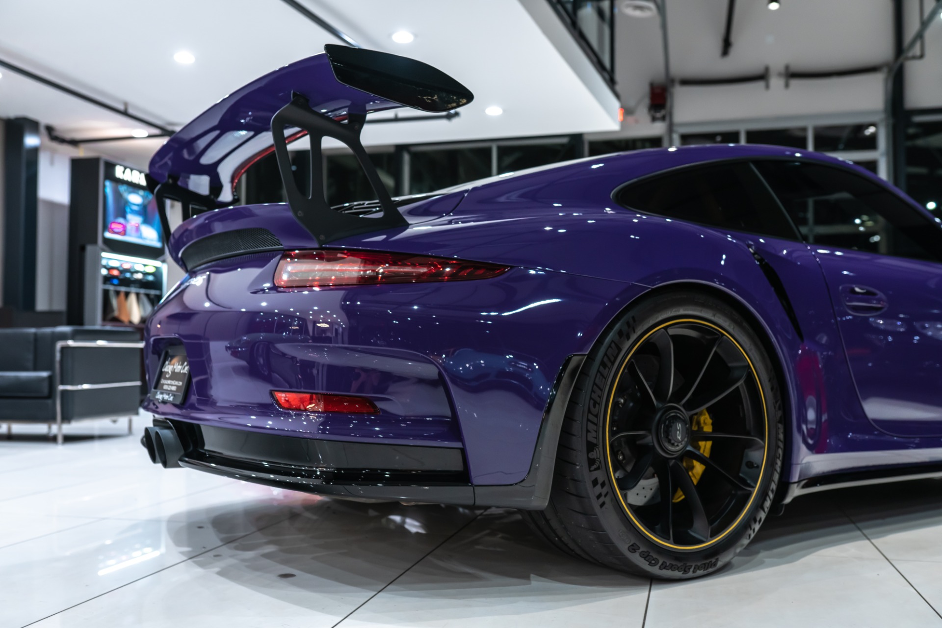 Used-2016-Porsche-911-GT3-RS-Coupe-Ultraviolet-LOW-Miles-PCCB-Shark-Werks-Exhaust-Front-PPF