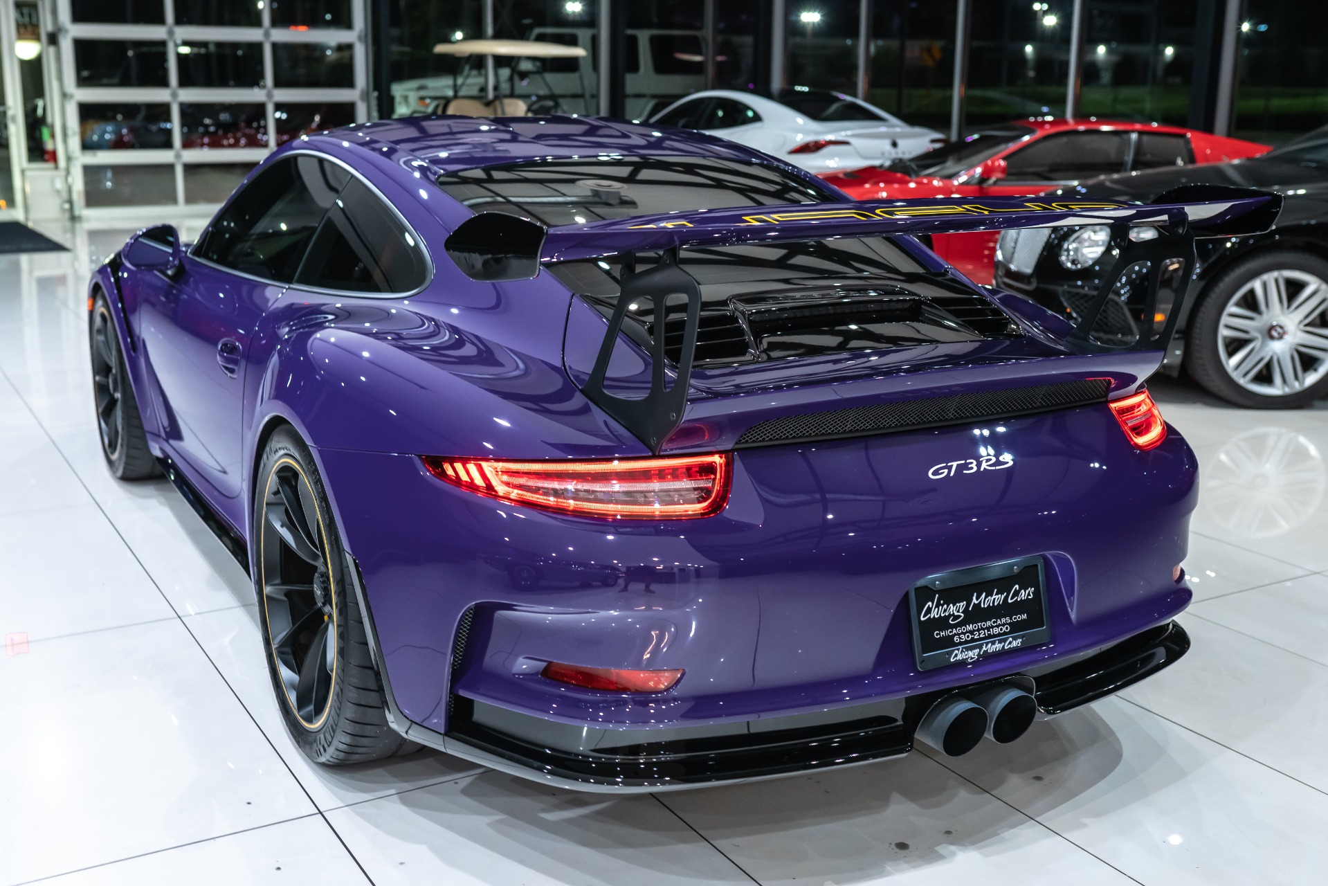 Used-2016-Porsche-911-GT3-RS-Coupe-Ultraviolet-LOW-Miles-PCCB-Shark-Werks-Exhaust-Front-PPF