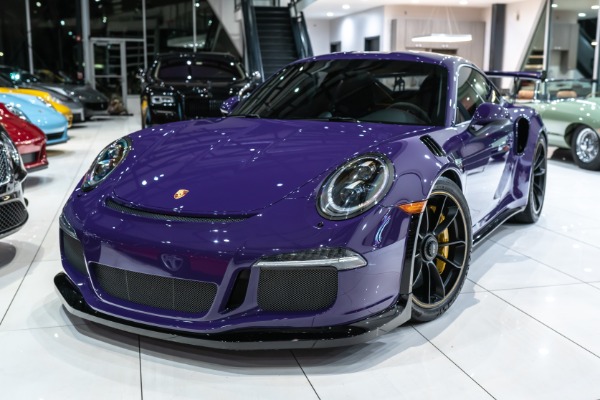 Used-2016-Porsche-911-GT3-RS-Coupe-Ultraviolet-LOW-Miles-PCCB-Shark-Werks-Exhaust-Front-PPF