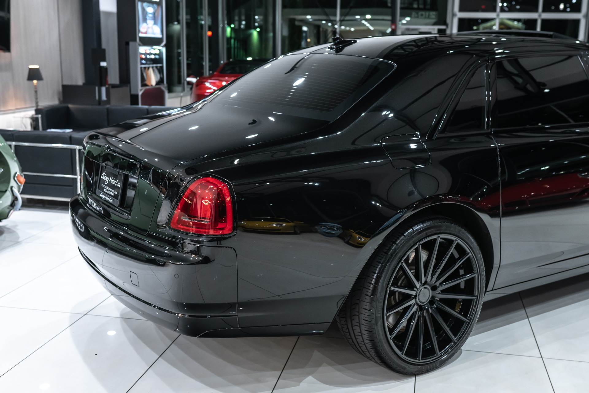 Used-2015-Rolls-Royce-Ghost-Extended-Wheelbase-Diamond-Black-on-Black-Vossen-Wheels-LOADED