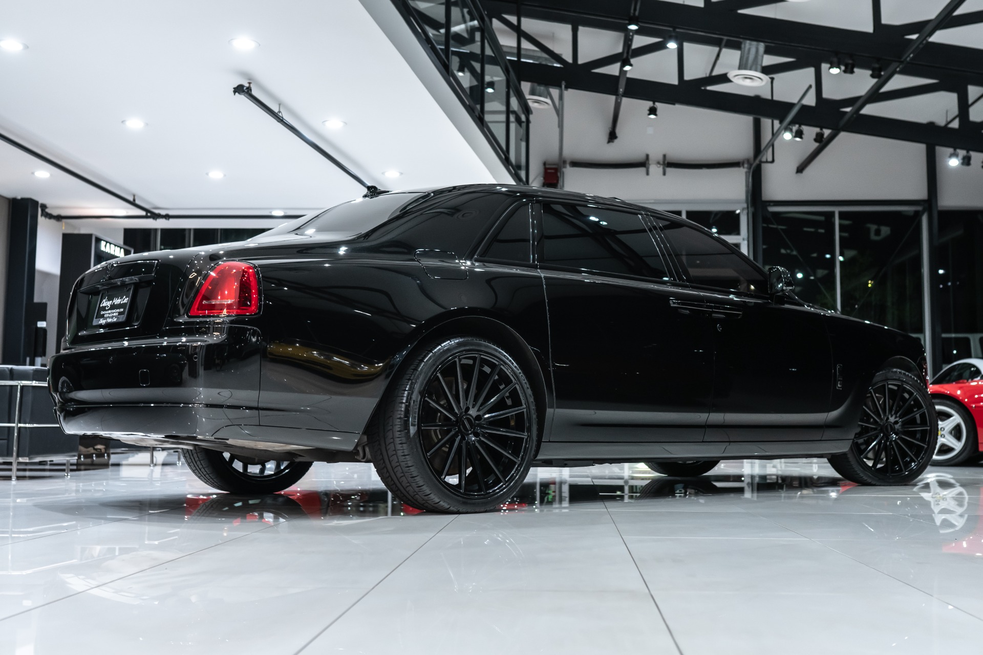 Used-2015-Rolls-Royce-Ghost-Extended-Wheelbase-Diamond-Black-on-Black-Vossen-Wheels-LOADED