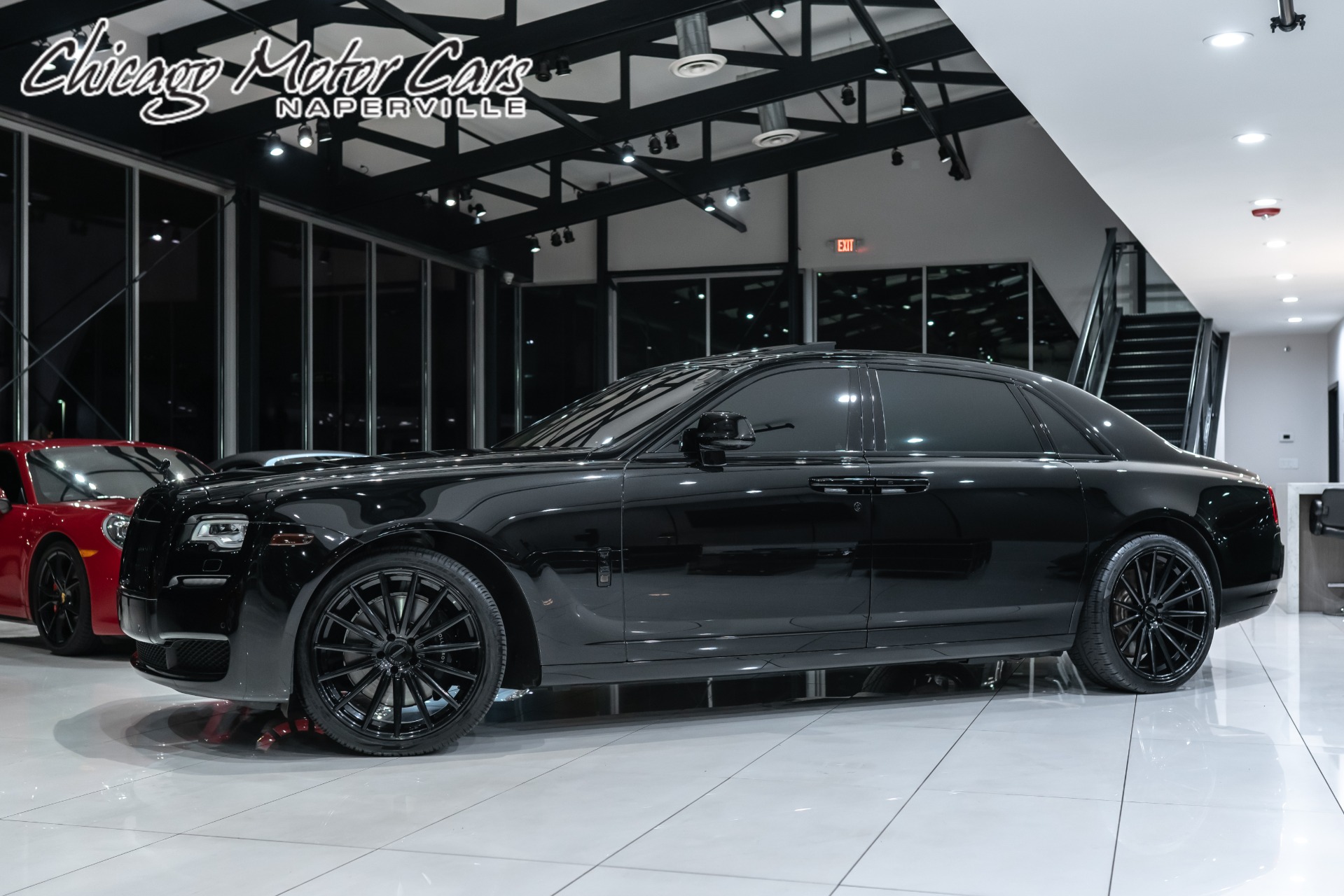 Used-2015-Rolls-Royce-Ghost-Extended-Wheelbase-Diamond-Black-on-Black-Vossen-Wheels-LOADED