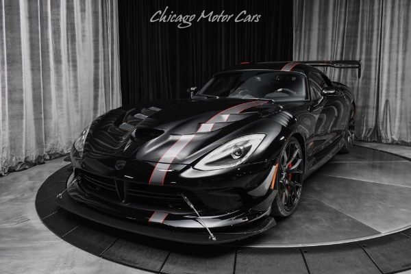 Used 2017 Dodge Viper GTC Coupe ACR Extreme Aero VooDoo II #29 ACR Interior Pkg COLLECTOR QUALITY for sale Sold at Chicago Motor Cars in West Chicago IL 60185 2