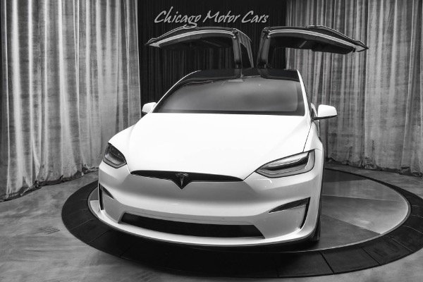 Used 2022 Tesla Model X Plaid SUV Pearl White! Only 7k Miles! Autopilot! Turbine Wheels! 6-Seater! for sale Sold at Chicago Motor Cars in West Chicago IL 60185 2