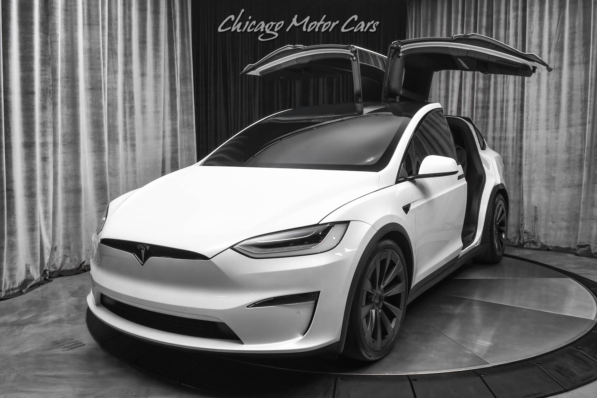 Used-2022-Tesla-Model-X-Plaid-SUV-Pearl-White-Only-7k-Miles-Autopilot-Turbine-Wheels-6-Seater