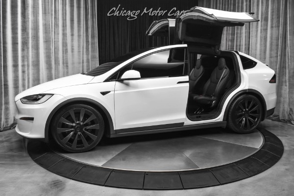 Used 2022 Tesla Model X Plaid SUV Pearl White! Only 7k Miles! Autopilot! Turbine Wheels! 6-Seater! for sale Sold at Chicago Motor Cars in West Chicago IL 60185 1