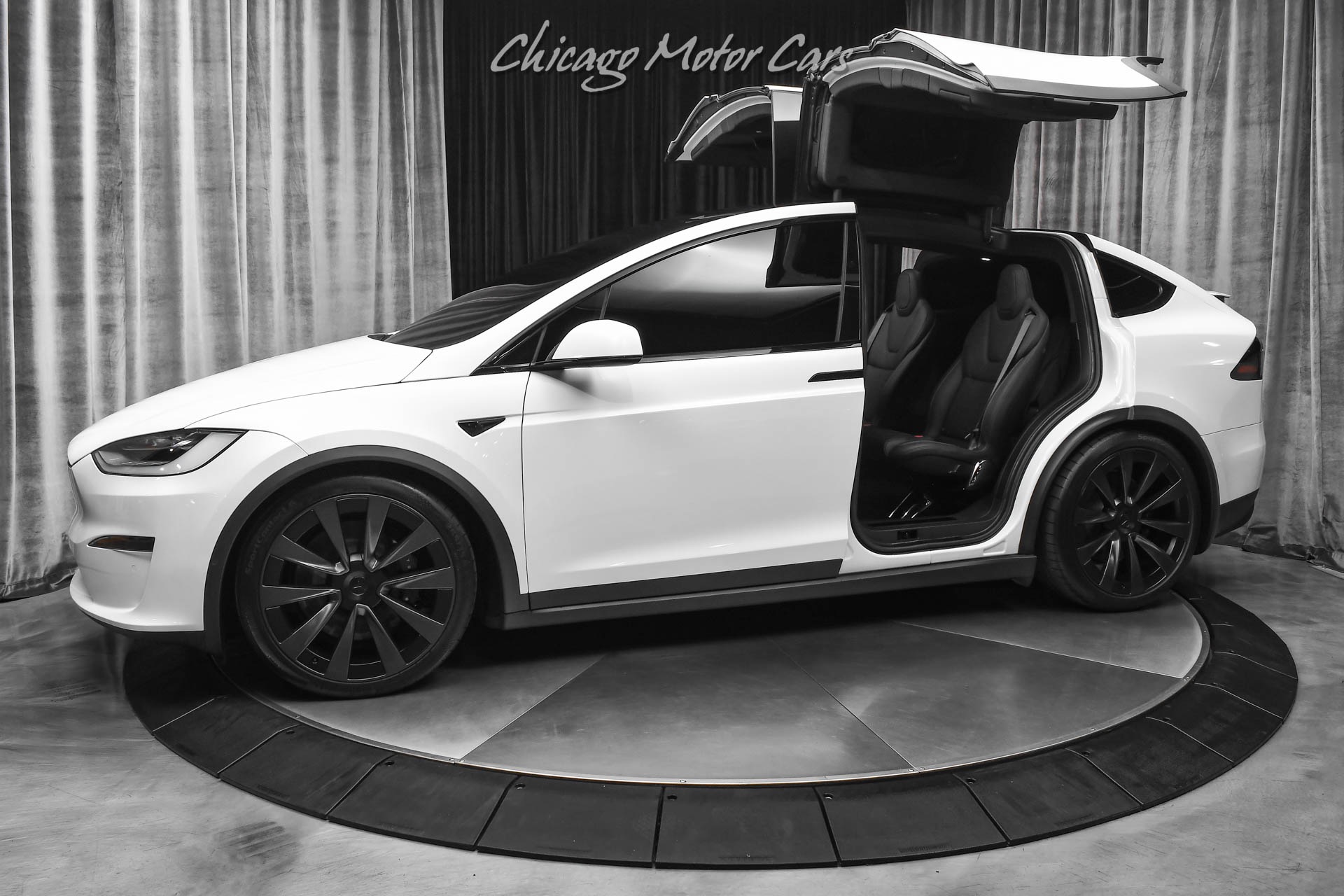 Used-2022-Tesla-Model-X-Plaid-SUV-Pearl-White-Only-7k-Miles-Autopilot-Turbine-Wheels-6-Seater