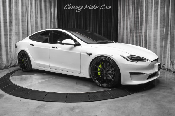 Used 2021 Tesla Model S Plaid! LOW Miles! VOSSEN Wheels! FULL Front XPEL PPF! Autopilot! for sale Sold at Chicago Motor Cars in West Chicago IL 60185 6