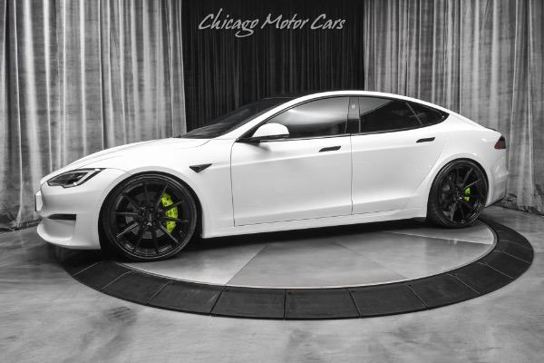 Used 2021 Tesla Model S Plaid! LOW Miles! VOSSEN Wheels! FULL Front XPEL PPF! Autopilot! for sale Sold at Chicago Motor Cars in West Chicago IL 60185 1