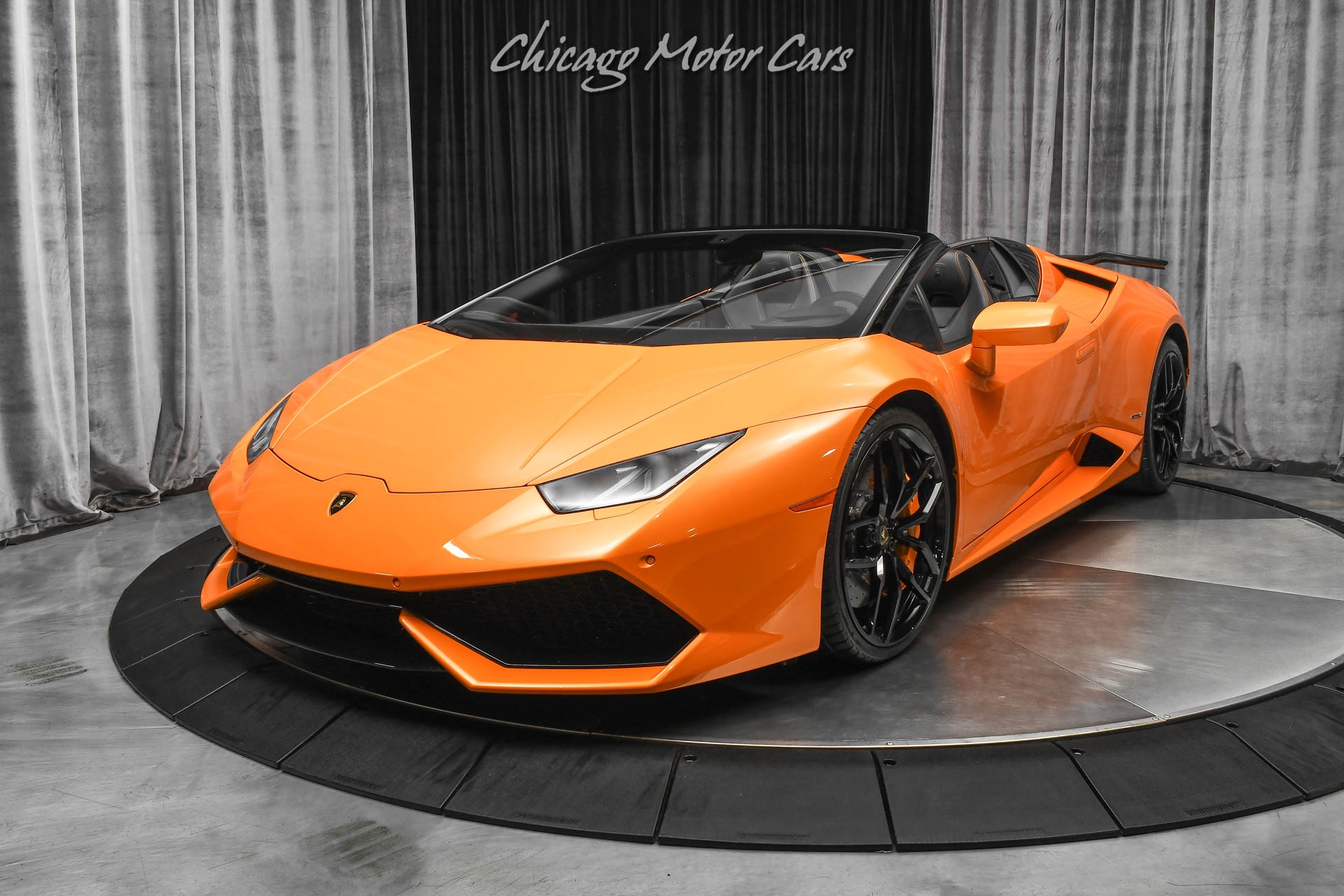 Used-2017-Lamborghini-Huracan-LP610-4-Spyder-VF-SUPERCHARGED-Arancio-Borealis-Front-Lift-Front-PPF