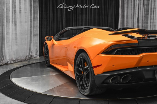 Used-2017-Lamborghini-Huracan-LP610-4-Spyder-VF-SUPERCHARGED-Arancio-Borealis-Front-Lift-Front-PPF