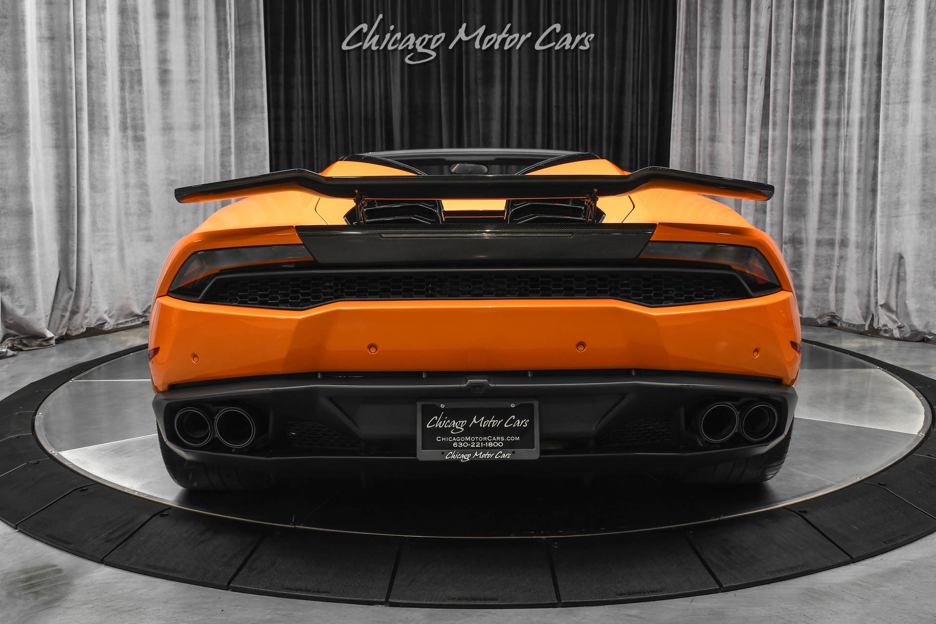 Used-2017-Lamborghini-Huracan-LP610-4-Spyder-VF-SUPERCHARGED-Arancio-Borealis-Front-Lift-Front-PPF