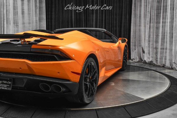 Used-2017-Lamborghini-Huracan-LP610-4-Spyder-VF-SUPERCHARGED-Arancio-Borealis-Front-Lift-Front-PPF