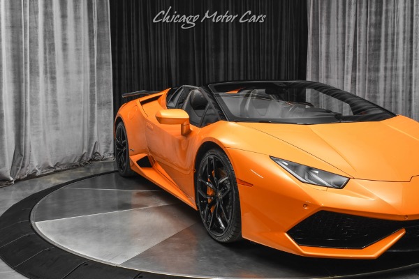 Used-2017-Lamborghini-Huracan-LP610-4-Spyder-VF-SUPERCHARGED-Arancio-Borealis-Front-Lift-Front-PPF