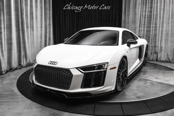 Used 2017 Audi R8 5.2 V10 Plus Quattro Red Diamond Stitch Package! Milltek Exhaust! Carbon Fiber! Full Maxton Aero for sale Sold at Chicago Motor Cars in West Chicago IL 60185 2