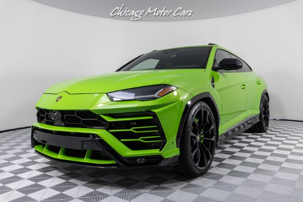 Used 2021 Lamborghini Urus Rare Verde Mantis Finish! High Gloss Style Package Full Front PPF! Loaded!! for sale Sold at Chicago Motor Cars in West Chicago IL 60185 5