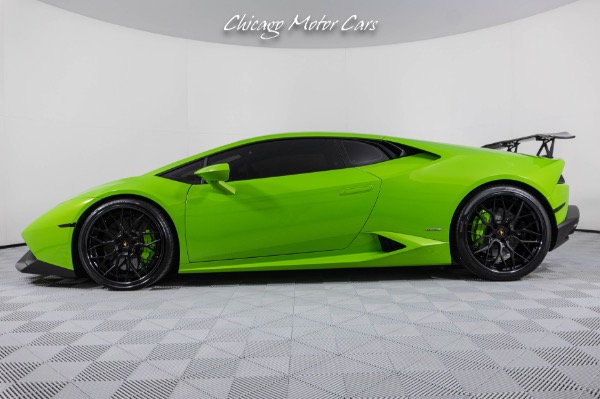 Used 2015 Lamborghini Huracan LP610-4 Coupe Verde Mantis Finish! FRONT PPF SOUL PERFORMANCE EXHAUST for sale Sold at Chicago Motor Cars in West Chicago IL 60185 2