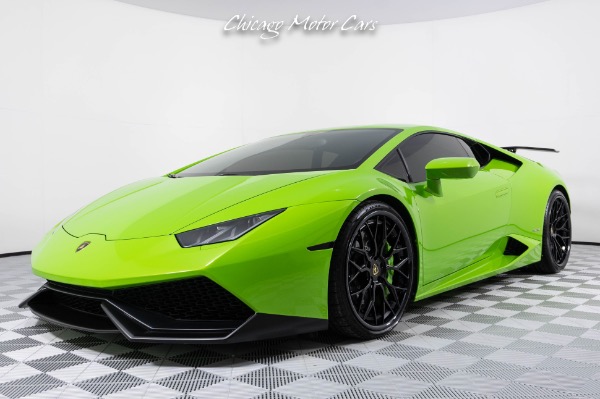 Used 2015 Lamborghini Huracan LP610-4 Coupe Verde Mantis Finish! FRONT PPF SOUL PERFORMANCE EXHAUST for sale Sold at Chicago Motor Cars in West Chicago IL 60185 6
