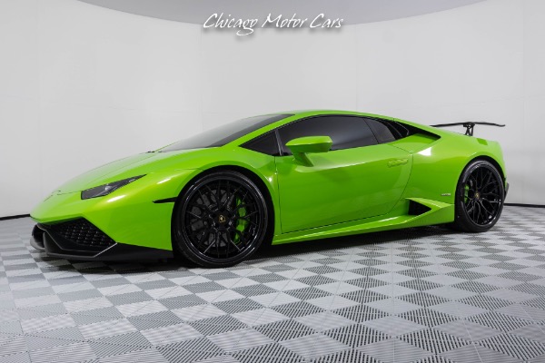 Used 2015 Lamborghini Huracan LP610-4 Coupe Verde Mantis Finish! FRONT PPF SOUL PERFORMANCE EXHAUST for sale Sold at Chicago Motor Cars in West Chicago IL 60185 1