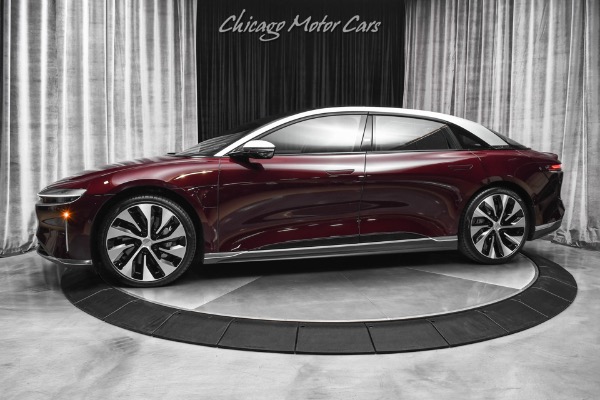 Used 2022 Lucid Air Grand Touring EV Sedan Zenith Red! DreamDrive Pro! 819 Horsepower! for sale Sold at Chicago Motor Cars in West Chicago IL 60185 1