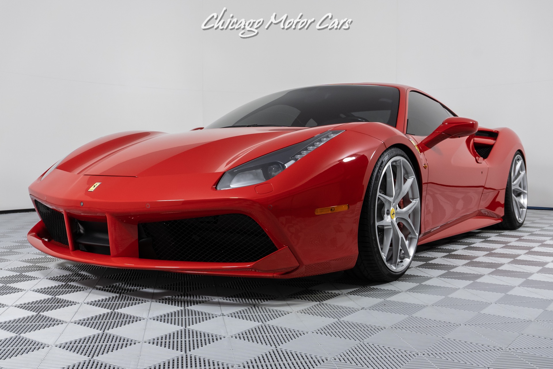 Used-2018-Ferrari-488-GTB-Daytona-Style-Seats-HRE-Wheels-Carbon-Fiber-Driving-Zone-Only-11K-Miles