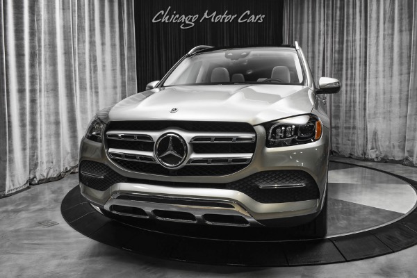 Used 2021 Mercedes-Benz GLS 450 4Matic SUV Mojave Silver Metallic! Driver Assist Pkg! Pano Roof! 3-Row! for sale Sold at Chicago Motor Cars in West Chicago IL 60185 2
