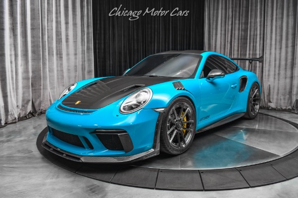 Used-2019-Porsche-911-GT3-RS-Weissach-Coupe-Miami-Blue-Front-Lift-PCCBs-Tons-of-Carbon