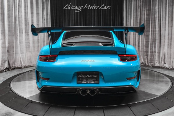Used 2019 Porsche 911 GT3 RS Weissach Coupe Miami Blue! Front Lift! PCCBs! Tons of Carbon! for sale Sold at Chicago Motor Cars in West Chicago IL 60185 4