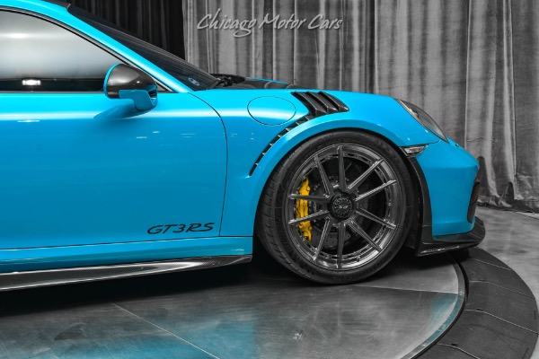 Used-2019-Porsche-911-GT3-RS-Weissach-Coupe-Miami-Blue-Front-Lift-PCCBs-Tons-of-Carbon