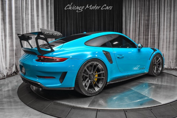 Used 2019 Porsche 911 GT3 RS Weissach Coupe Miami Blue! Front Lift! PCCBs! Tons of Carbon! for sale Sold at Chicago Motor Cars in West Chicago IL 60185 5