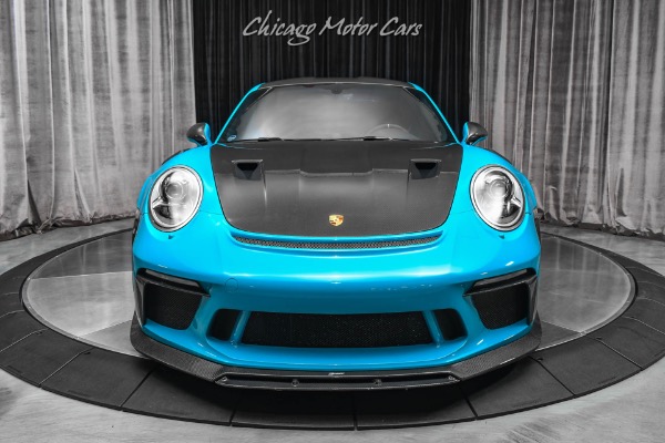Used-2019-Porsche-911-GT3-RS-Weissach-Coupe-Miami-Blue-Front-Lift-PCCBs-Tons-of-Carbon