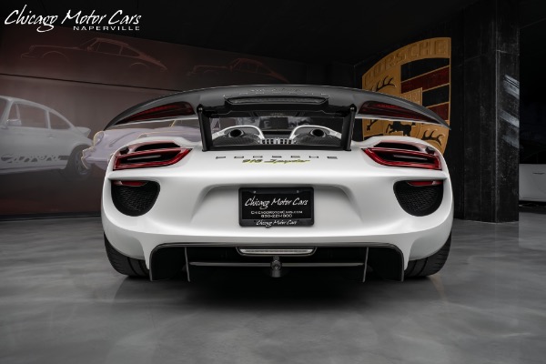 Used 2015 Porsche 918 Spyder Only 1800 Miles! RARE PTS Pearl White! Carbon Fiber Options! LOADED! for sale Sold at Chicago Motor Cars in West Chicago IL 60185 6