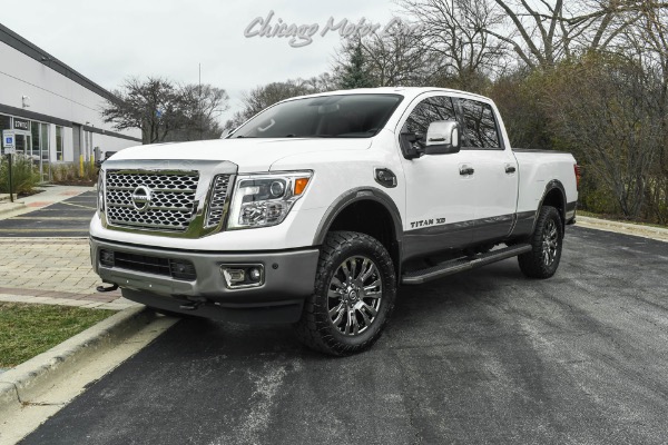 Used 2018 Nissan Titan XD Platinum Reserve 4X4 CrewCab Pickup Cummins Turbo-Diesel Highest Trim Level for sale Sold at Chicago Motor Cars in West Chicago IL 60185 2
