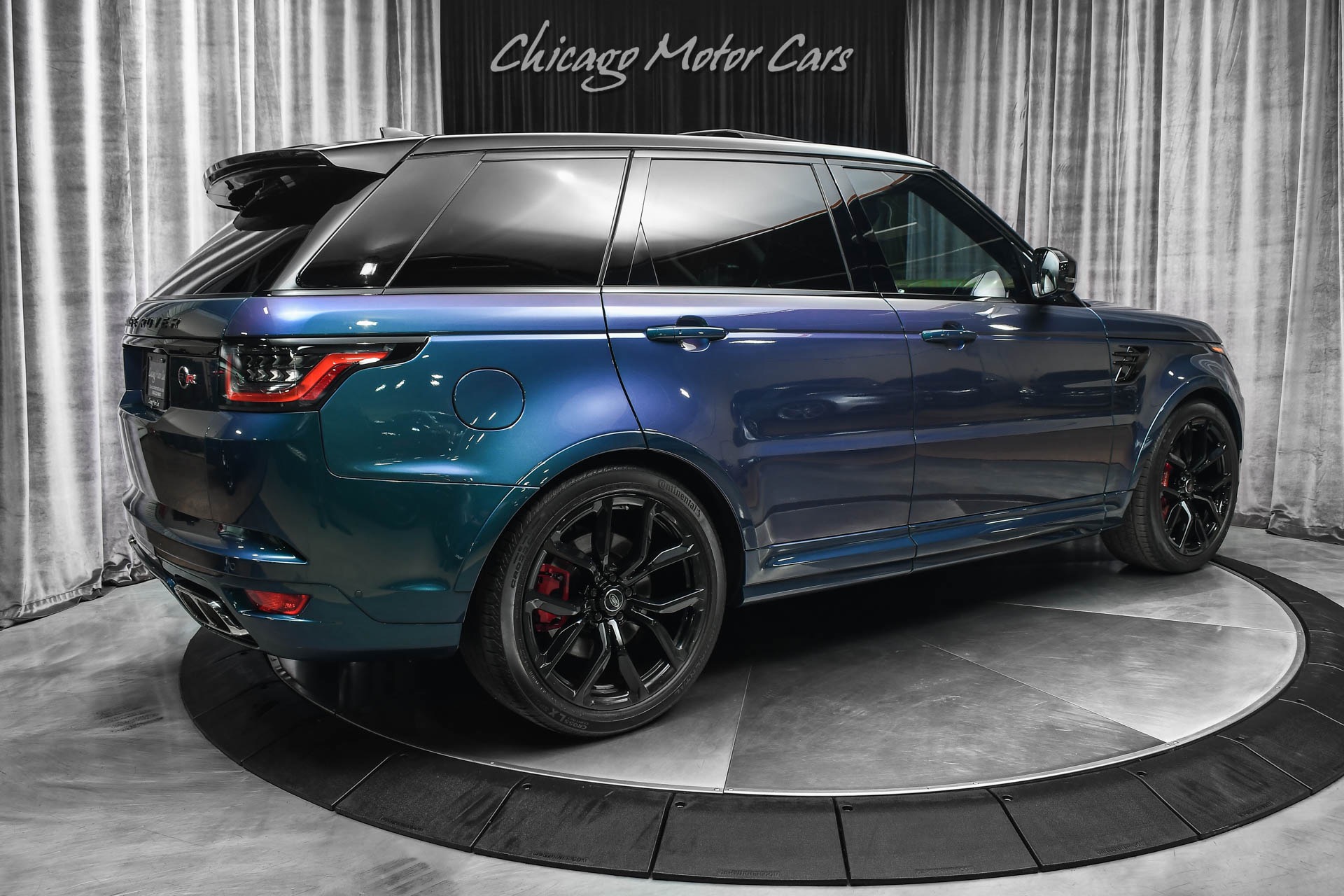 Blue Range Rover Sport Svr