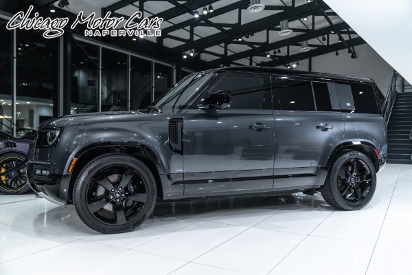 Used 2023 Land Rover Defender 110 P525 V8 SUV Carpathian Grey! Supercharged! ONLY 119 Miles! for sale Sold at Chicago Motor Cars in West Chicago IL 60185 1
