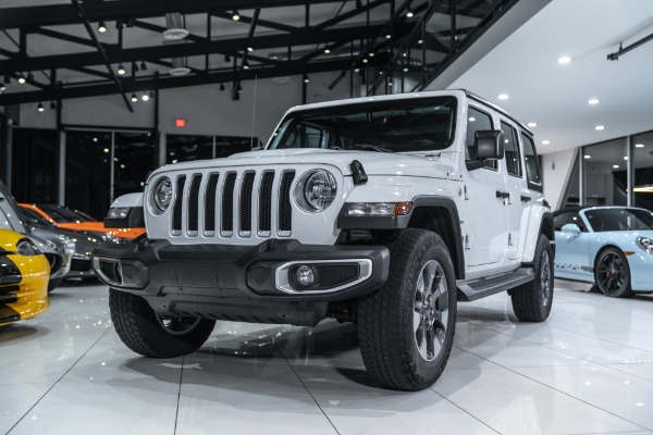 Used 2018 Jeep Wrangler Unlimited Sahara 4X4 Leather Trim 3-Piece Hard Top Cold Weather Group Upgraded Sound for sale Sold at Chicago Motor Cars in West Chicago IL 60185 2